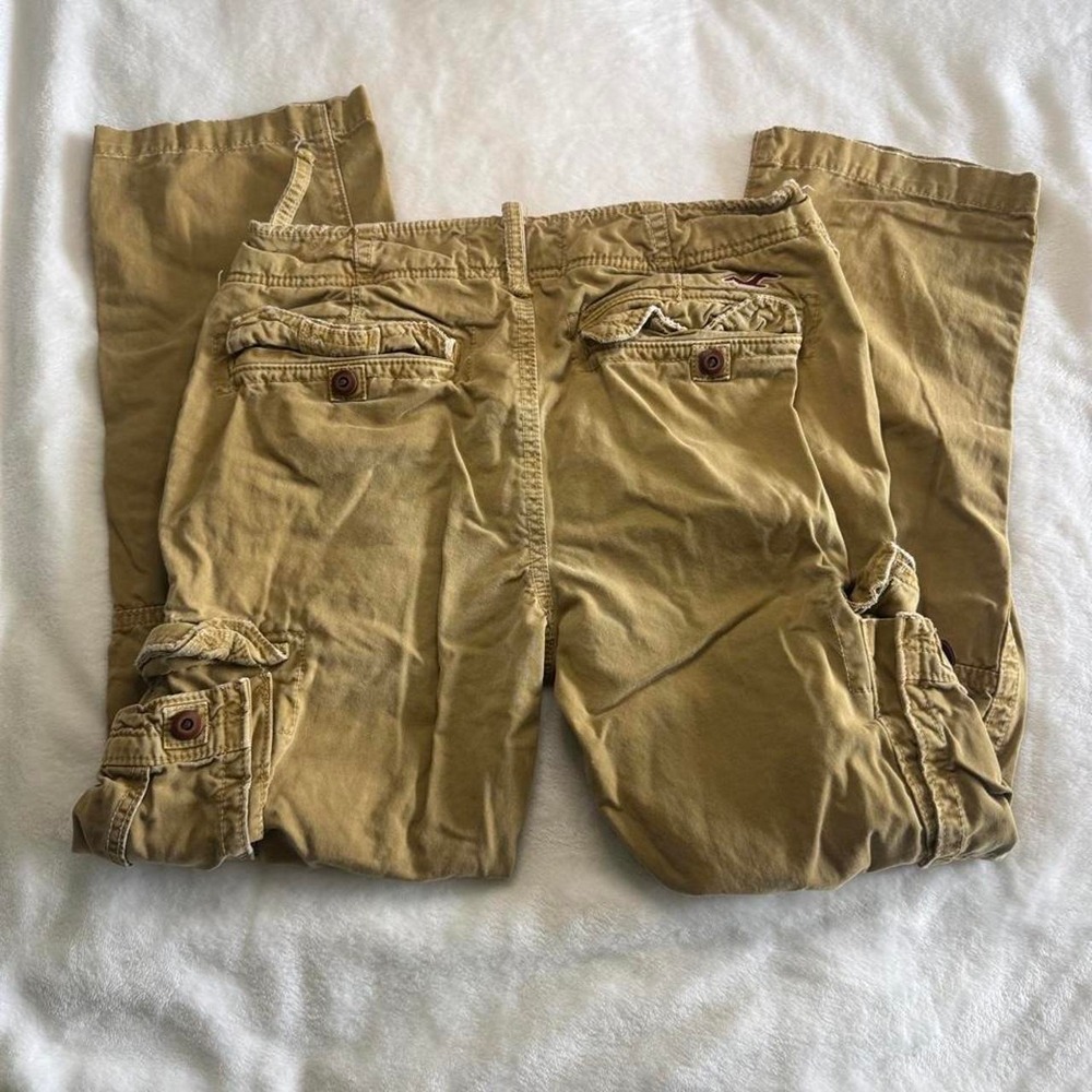 Y2K vintage Hollister tan khaki cargo pants grunge - Picture 4 of 7